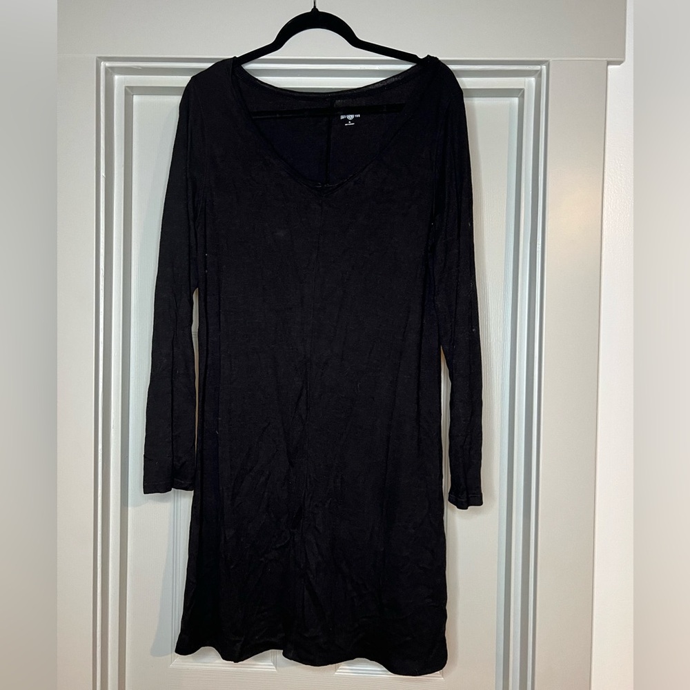 SO Women's Black Long Sleeve Dress